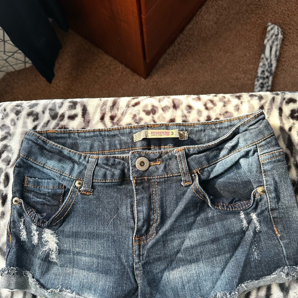 Hollister Blue Denim Shorts